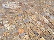 Natural stone paver installation by District Flooring & Restoration 