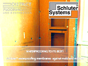 Schluter waterproofing membranes provide protection against mold and mildew 